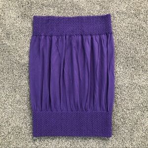 Purple Tube Top Cute & Fun sleeveless